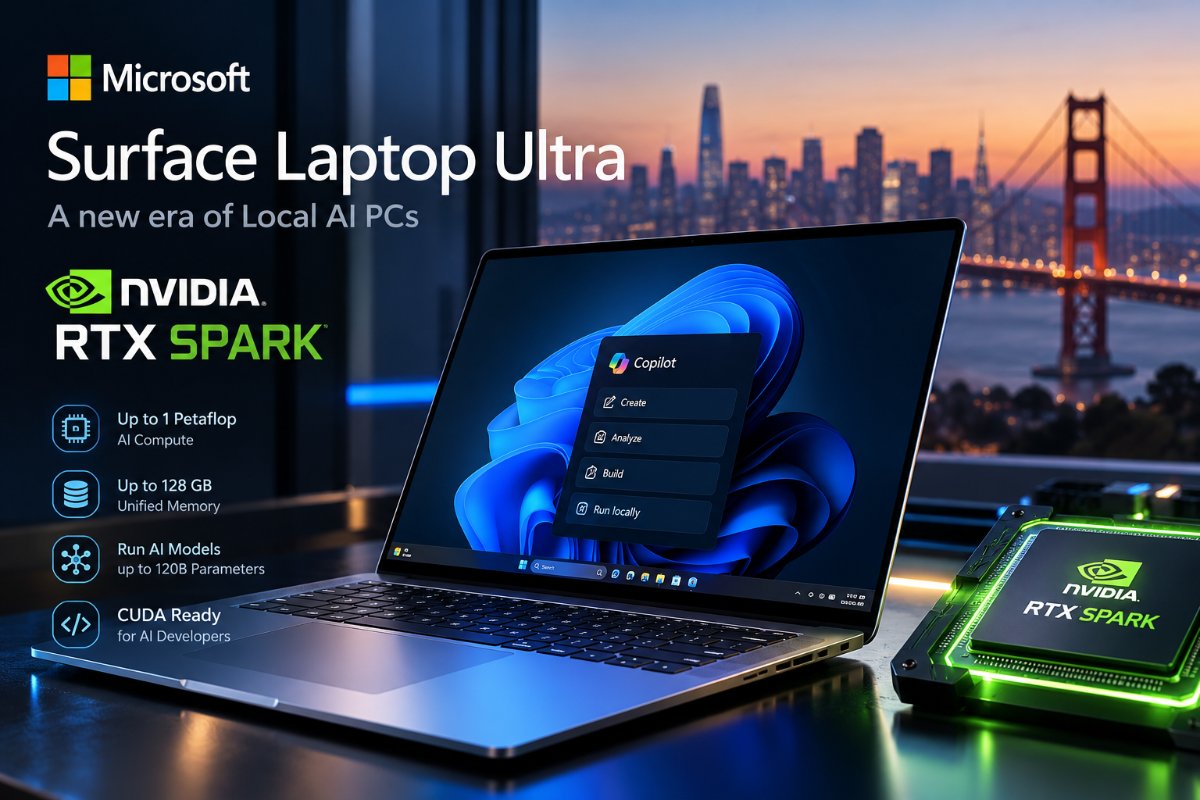 Microsoft Surface Laptop Ultra: Το νέο Local AI PC με NVIDIA RTX Spark