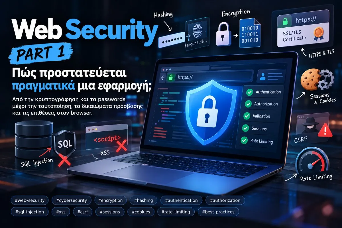 Web Security Part 1: Πώς προστατεύεται πραγματικά μια εφαρμογή;