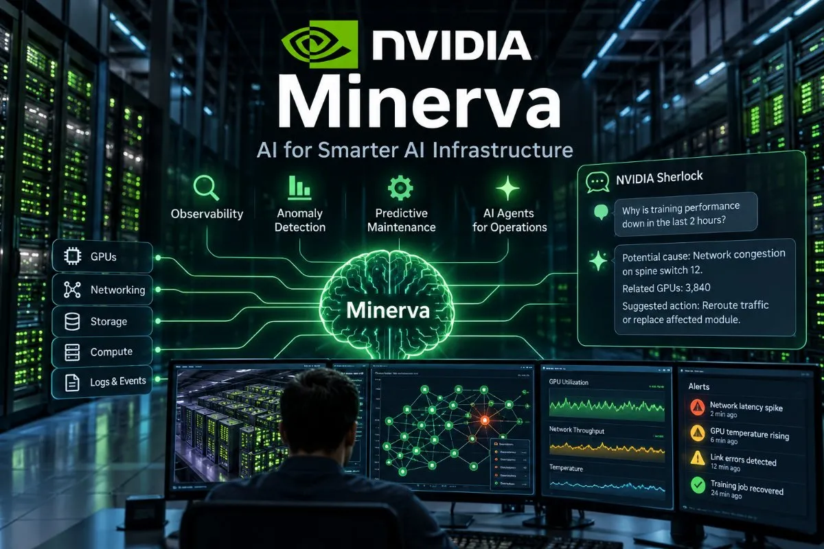NVIDIA Minerva: Η Τεχνητή Νοημοσύνη αναλαμβάνει να εντοπίζει προβλήματα στα AI Data Centers